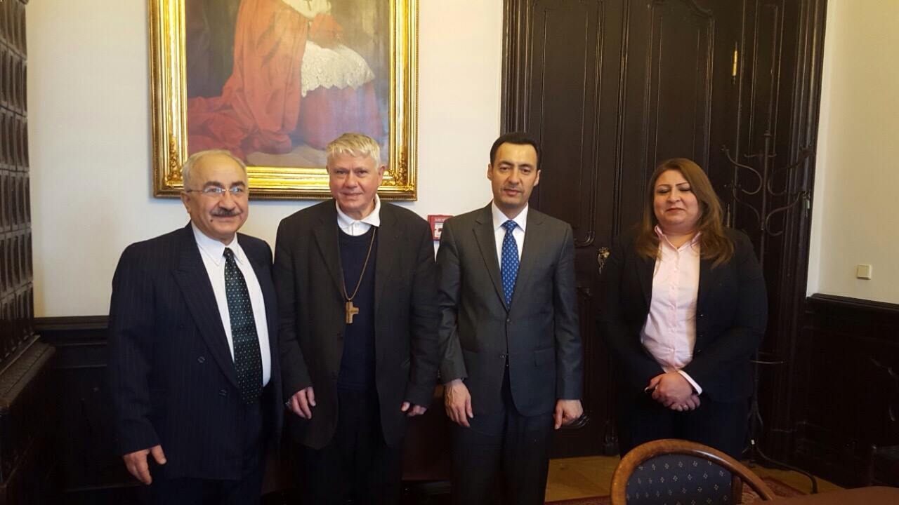 Marcelliana titular bishop and auxilliary bishop Vaclav Maly, hosted the Kurdish parliamentary delegation in Prague
