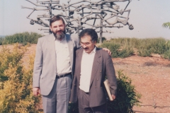 with Mr. Mazel in front of the Holocaust Museum in Jerusalem - 1991