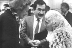I am introducing a murdered wife of the legendary first Kurdish president Mina Qazi with the German Princess zu Salm-Horstmar at the headquarters of the German cardinals, October 3, 1986, Bonn