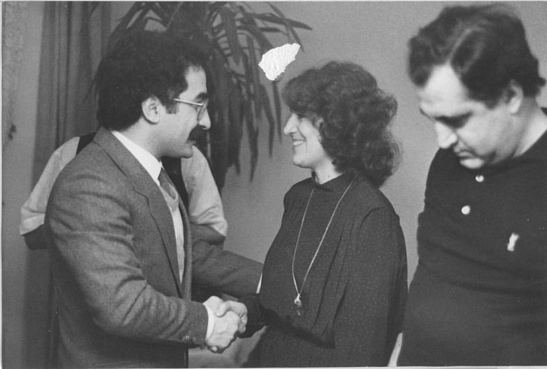 With Ali and Suheyla Ghazi the children of the first and last Kurdish President Muhammad Ghazi . 1986 - Bonn