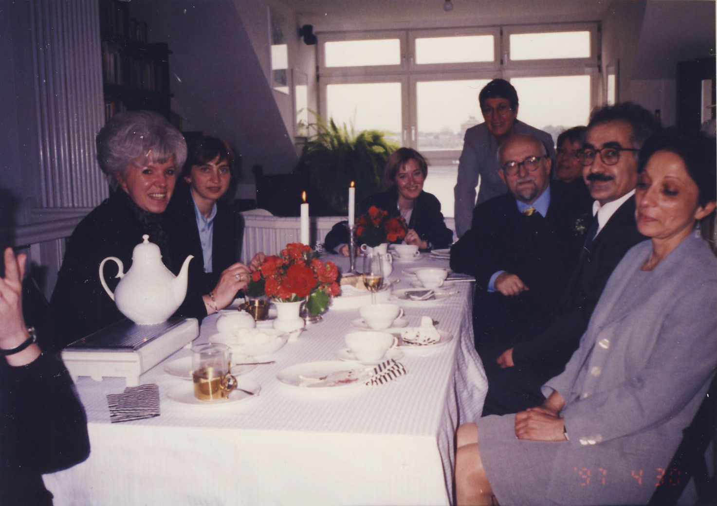 Při svatbě mého přitele Bernharda von Grünberga po mém propouštění z vazby v ČR-1997
