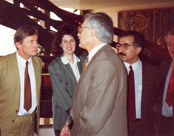 s Václavem Klausem, 1991