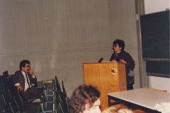 Zozan Bucak na mnou organizovane konferenci o Kurdech,Dortmund,1984