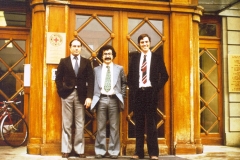 s prof. Rolandem Mensch, v centrále Červeného kříže, Ženeva, 1979